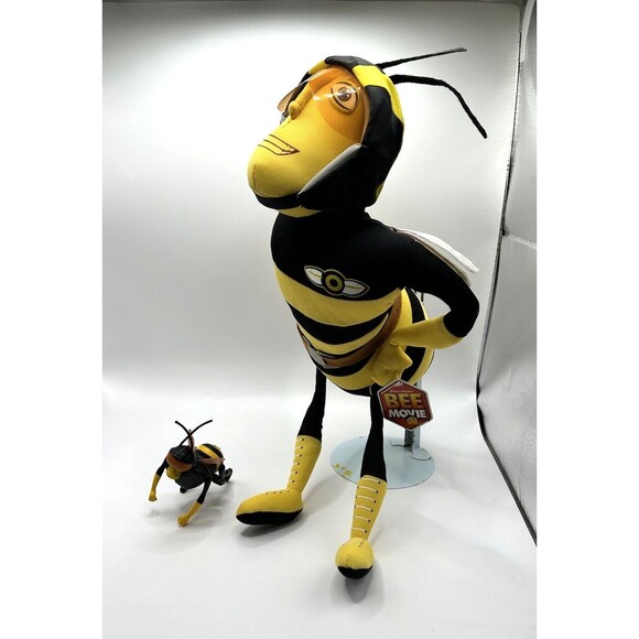DreamWorks Bee Movie Pollen Jock Jackson Plush Nanco 17" w/ Tags + McDonalds Toy - Picture 1 of 16